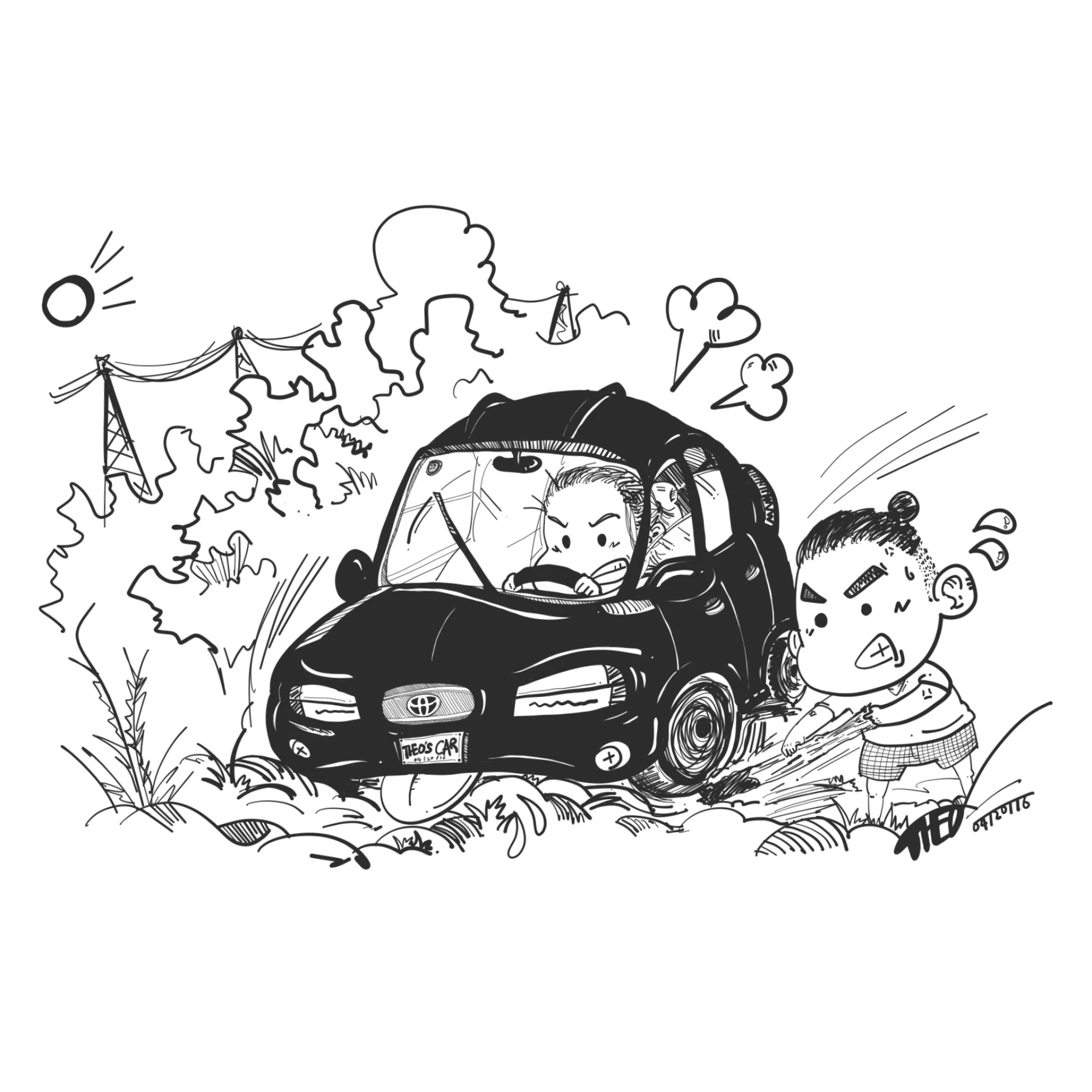 When the car is stuck. - 2016