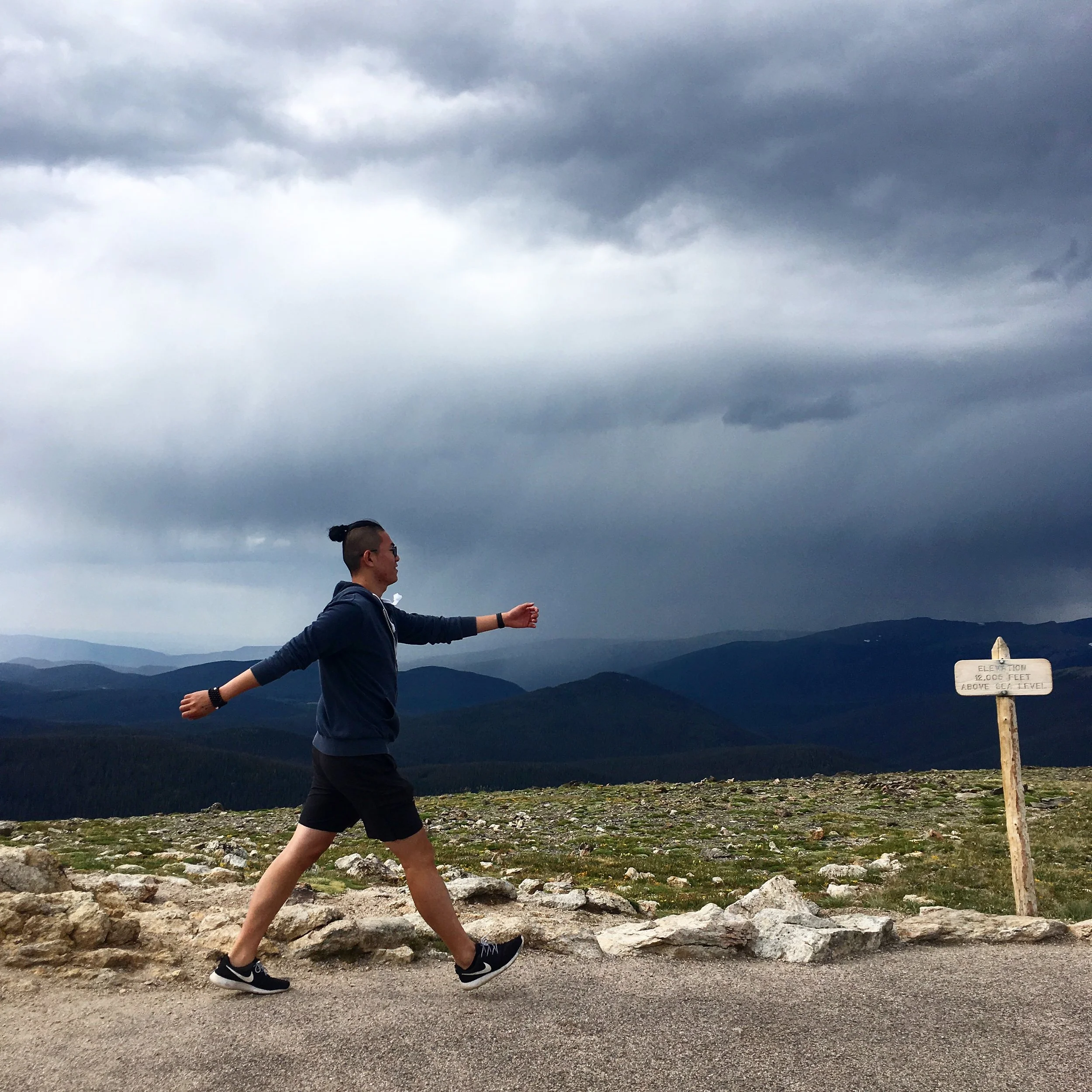 WalkingThrough the peak of Rocky Mountain National Park