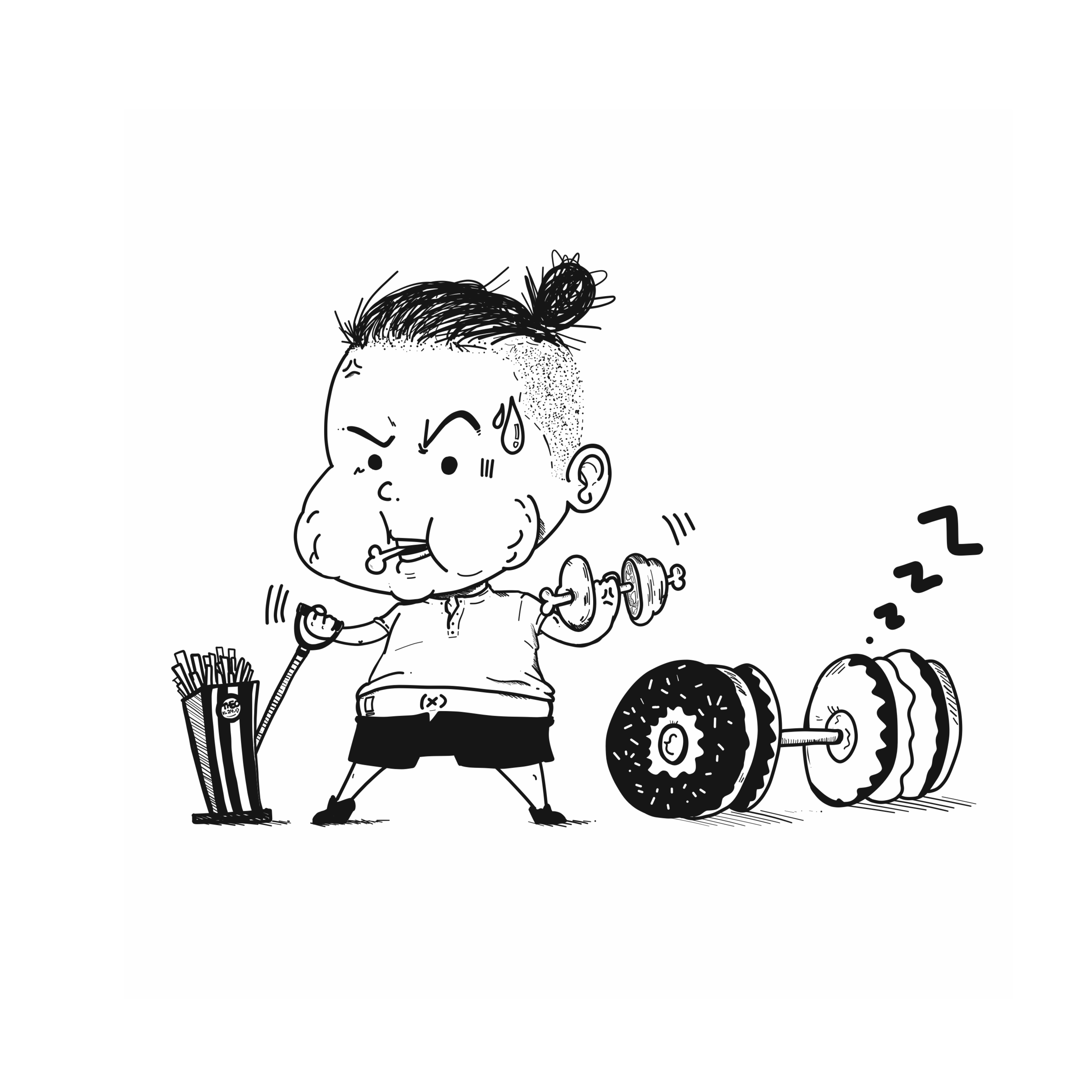 Always wish that eating and working out could be combined. - 2017