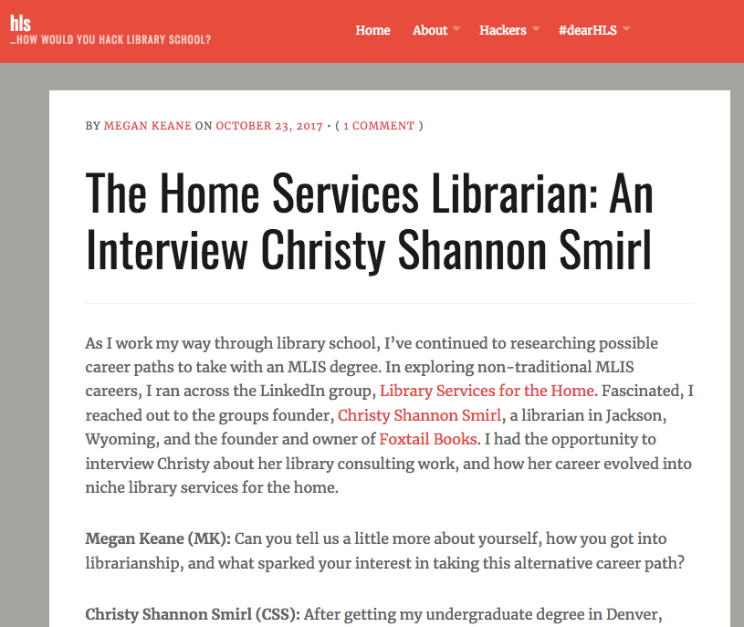 Hack Library School Interview