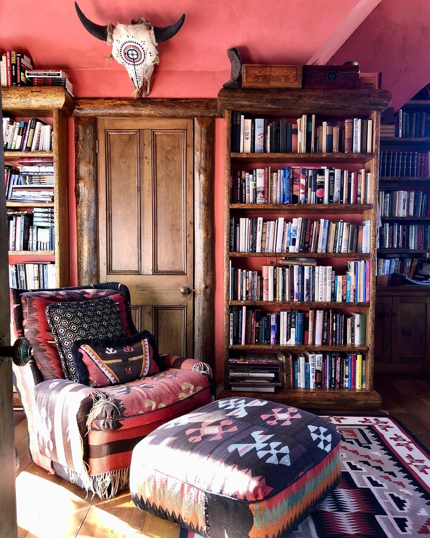 This home has surprises everywhere - a secret passage behind a bookcase here, a spiral staircase going up to a tiny cushioned reading nook there. It's an ordinary reading collection...until I randomly come upon a first edition of Steinbeck or Hemingw