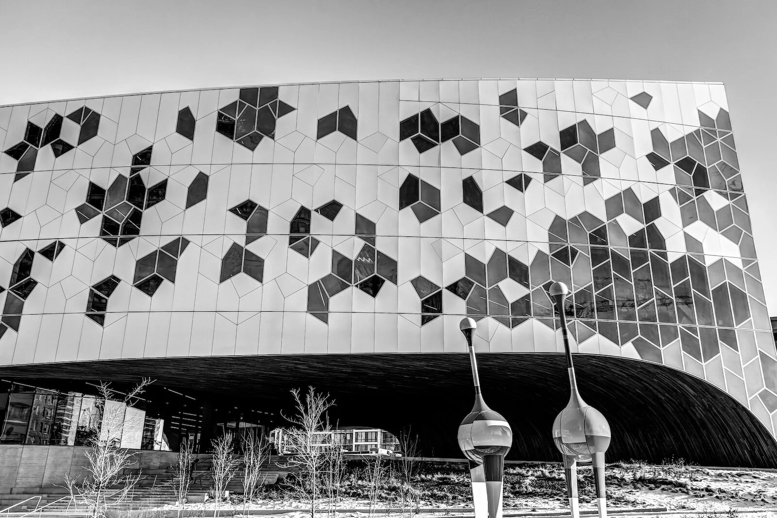 2019 Calgary Skyline Winter BW-3.JPG