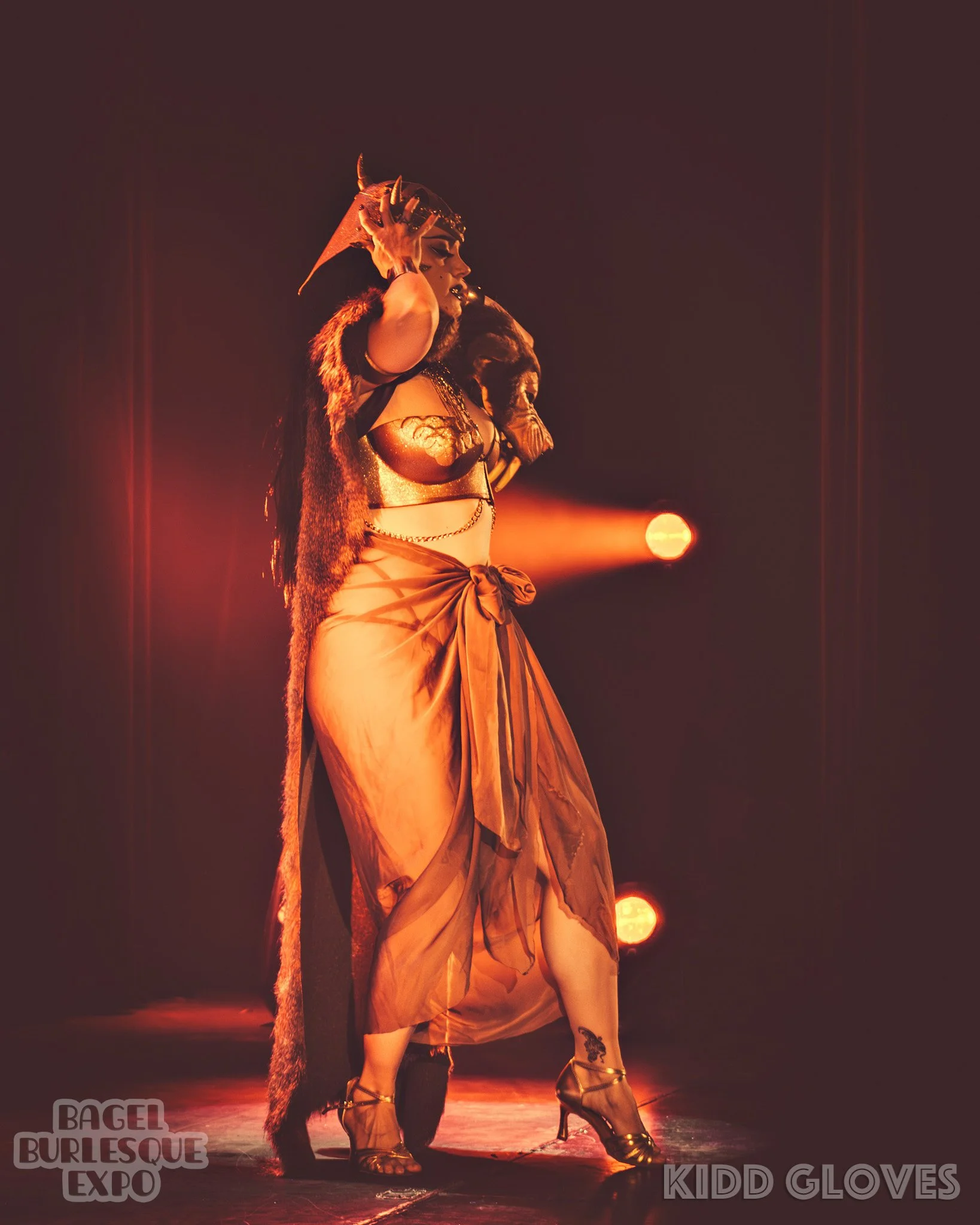 Goblin Queen act, Bagel Burlesque Expo 2025