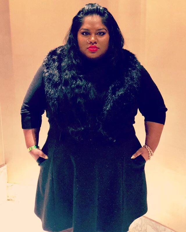 Rang in the new year like a true child of the north, dressed in black, w/fur (not real) and a side braid. 2018 winter is here, and I'm ready for it! 
#HouseKhan #GOT #nye2017 #nyeoutfit #newyear #black #TheNorthRemembers #WinterIsHere 
#fashion #styl