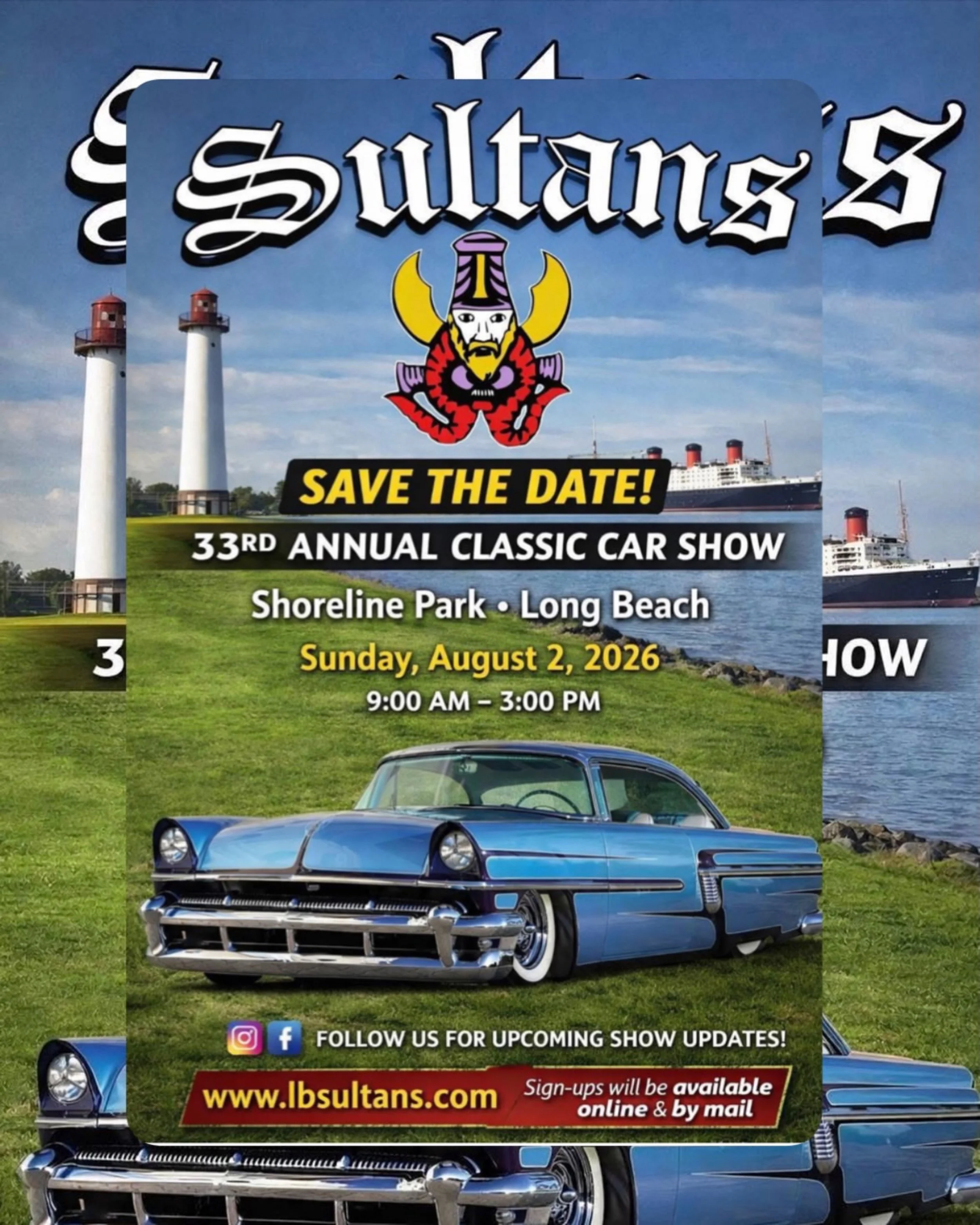 Sultans 33rd Annual Classic Car Show - Sunday, August 2nd 2026