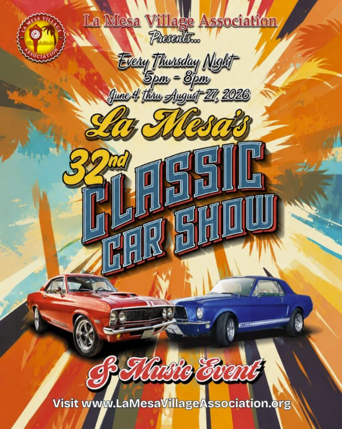 La Mesa's 32nd Classic Car Show, Every Thursday - La Mesa