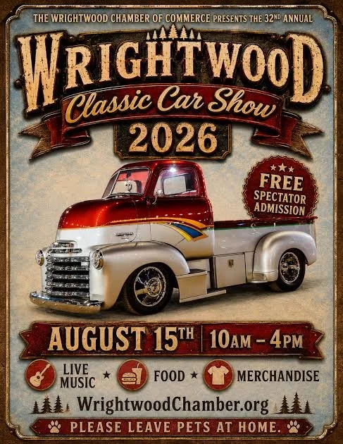 Wrightwood Classic Car Show, August 15th, 10am-4pm