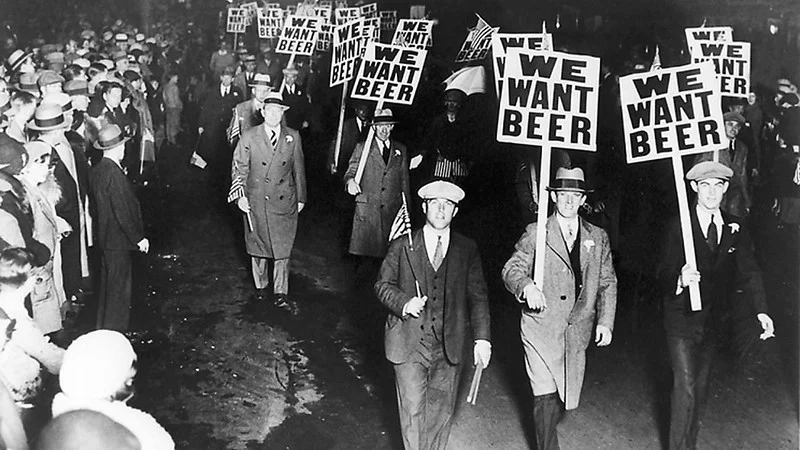 People marched for beer