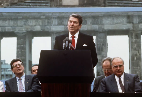 “Mr Gorbachev, tear down this wall.”