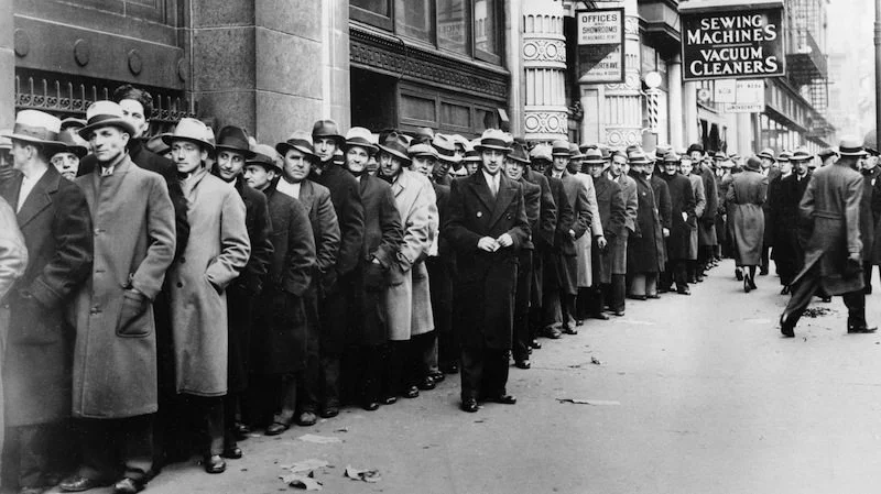 Low point of the Dow
