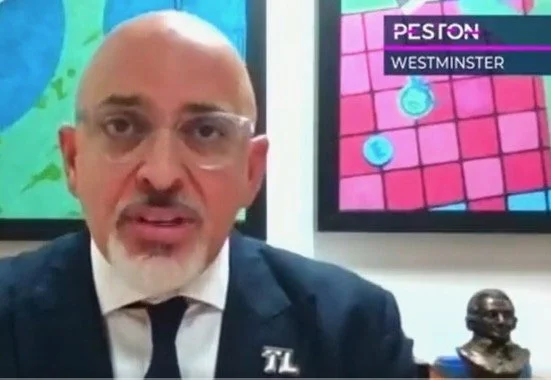 Nadhim Zahawi's sound backdrop