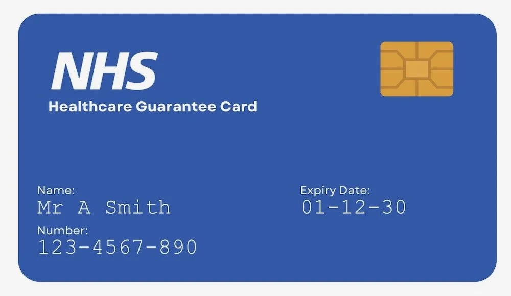 The NHS guarantee card