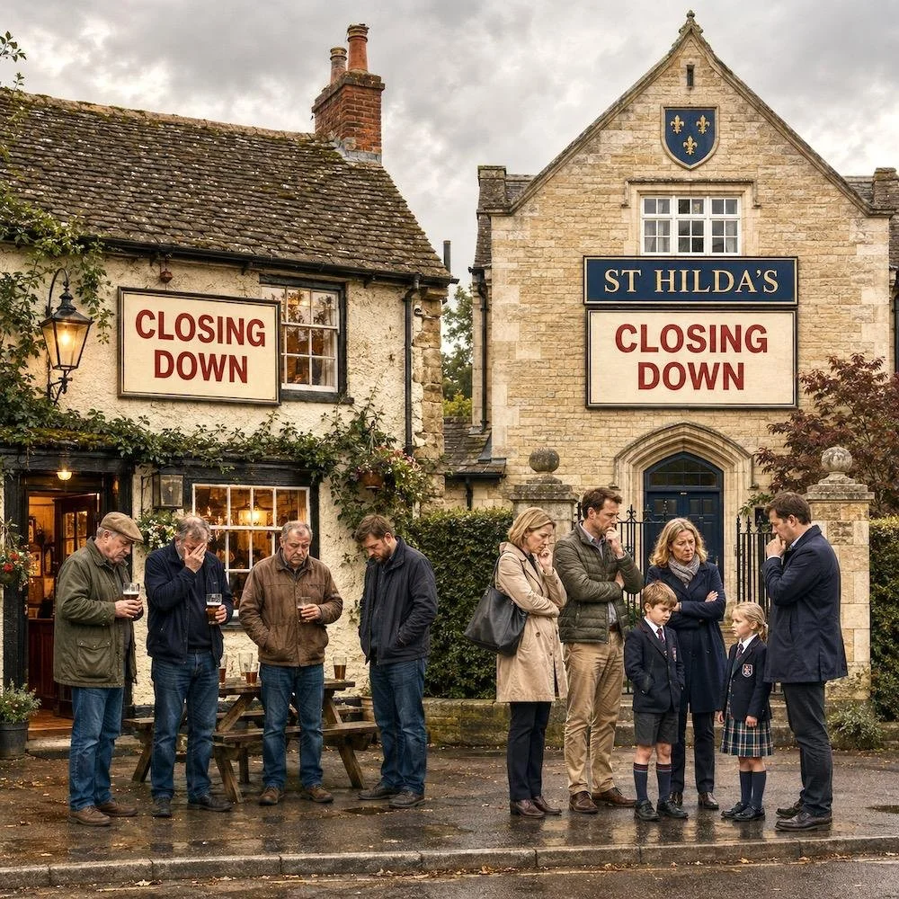 The Pub and the Prep School: Two Deaths, One Cause