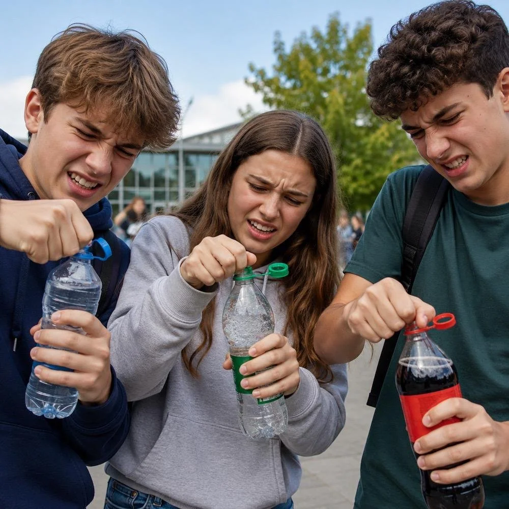What do fixed bottle tops achieve?
