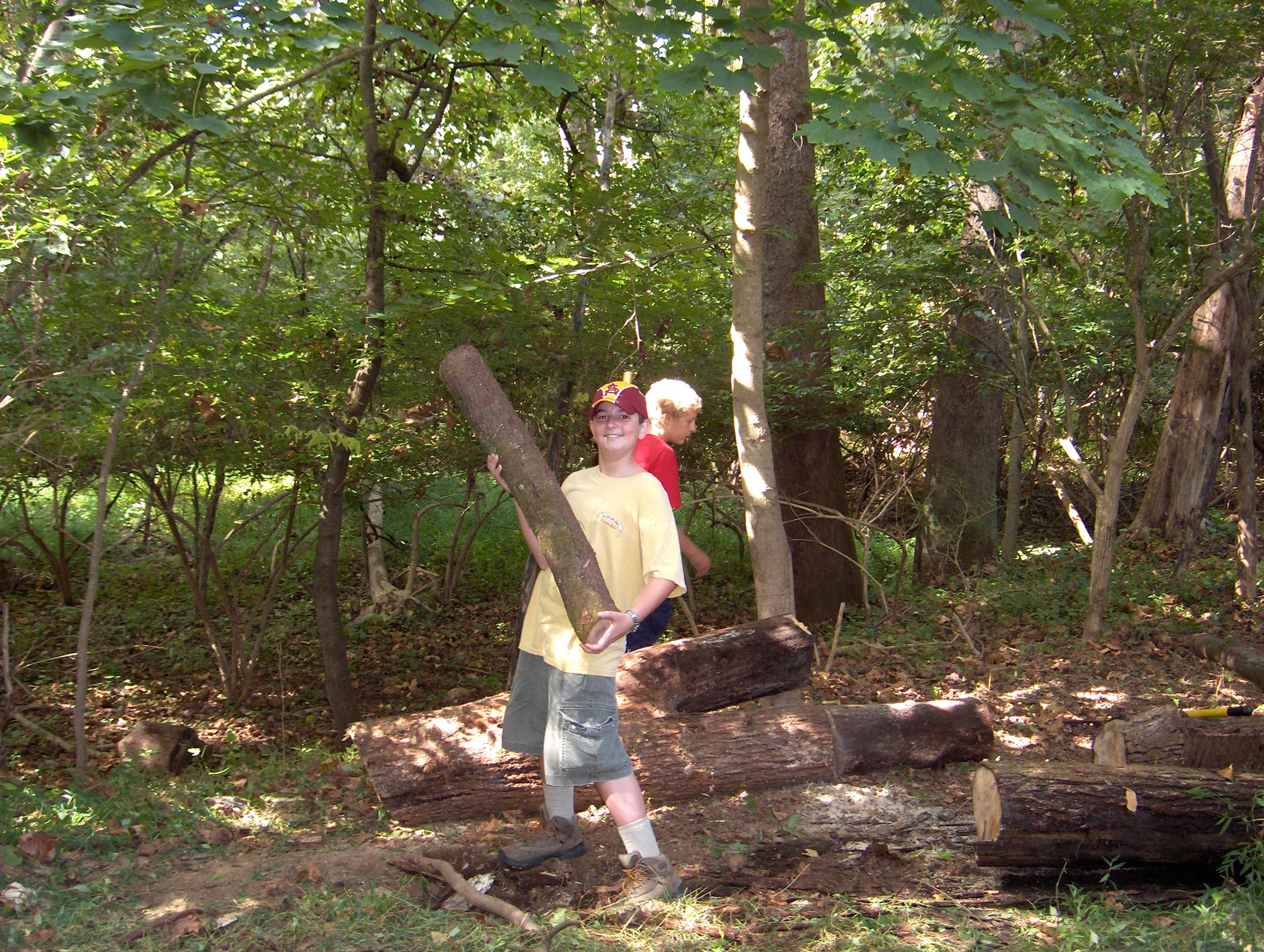 Devon 50 Scouts - Cedar Hollow Trail Clearing.JPG