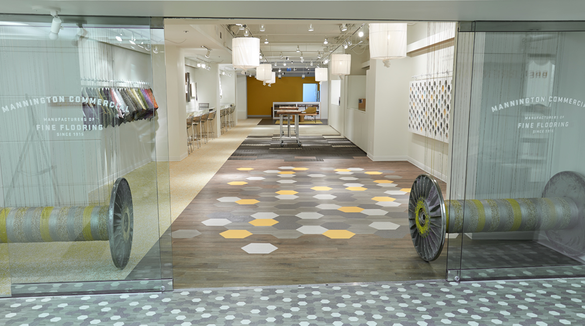 2013 - CNC Cut Panel Display, Custom Steel Hardware, Reclaimed Wood and Steel Work Tables, Digitally-printed Map Display, Custom Light Fixtures