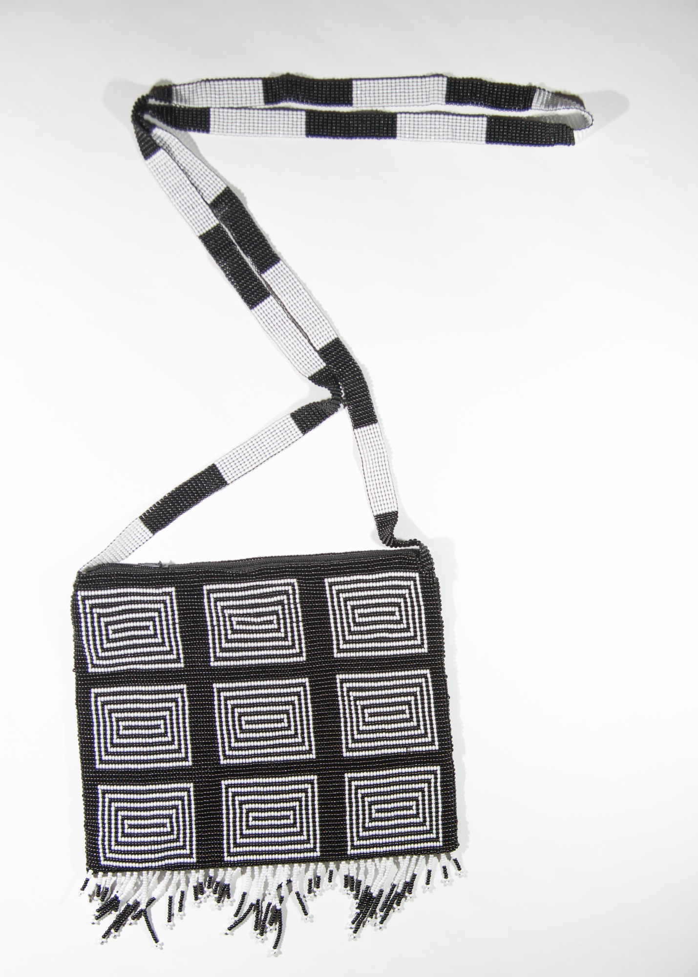 Black and White blocks purse $49.00