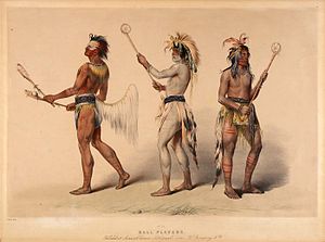 "Ball Players" by George Catlin