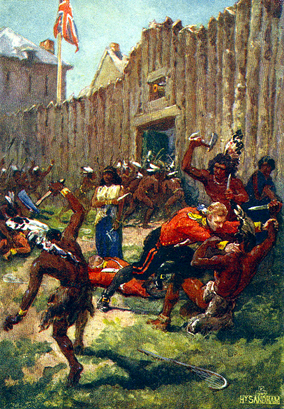Fort Michilimackinac Massacre by Henry Sandham