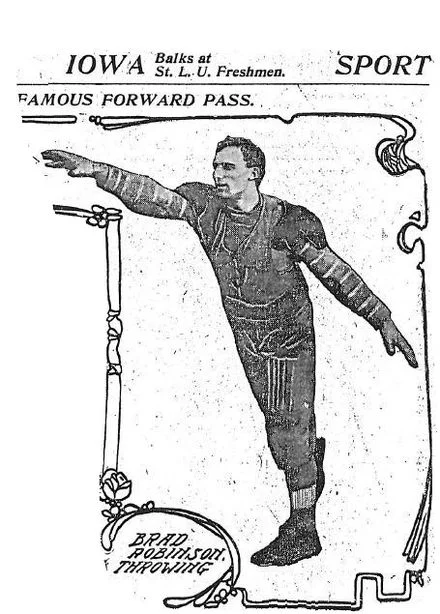 Robinson Throwing 1st Forward Pass