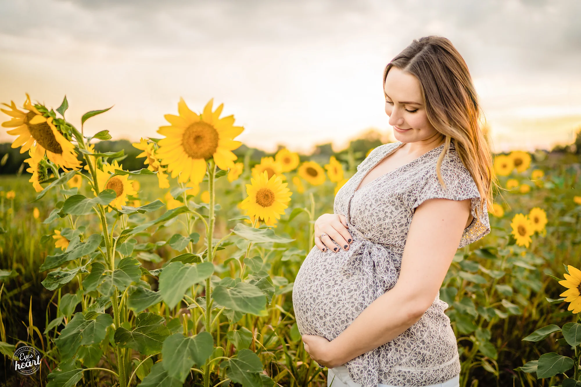 Cottell-Park-Sunflower-Field-Maternity-Photography-7.jpg