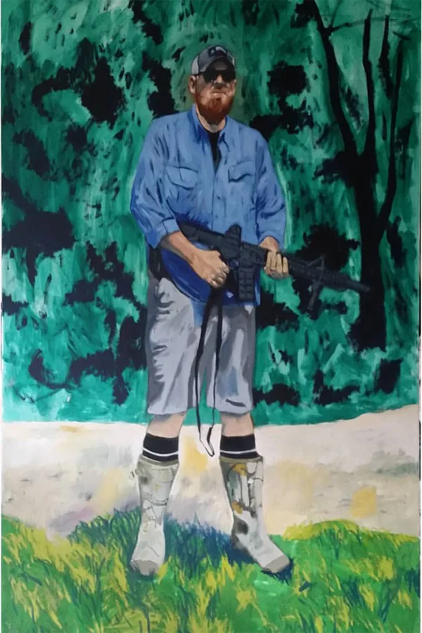 "The Texan" oil on canvas, 72" x 48"