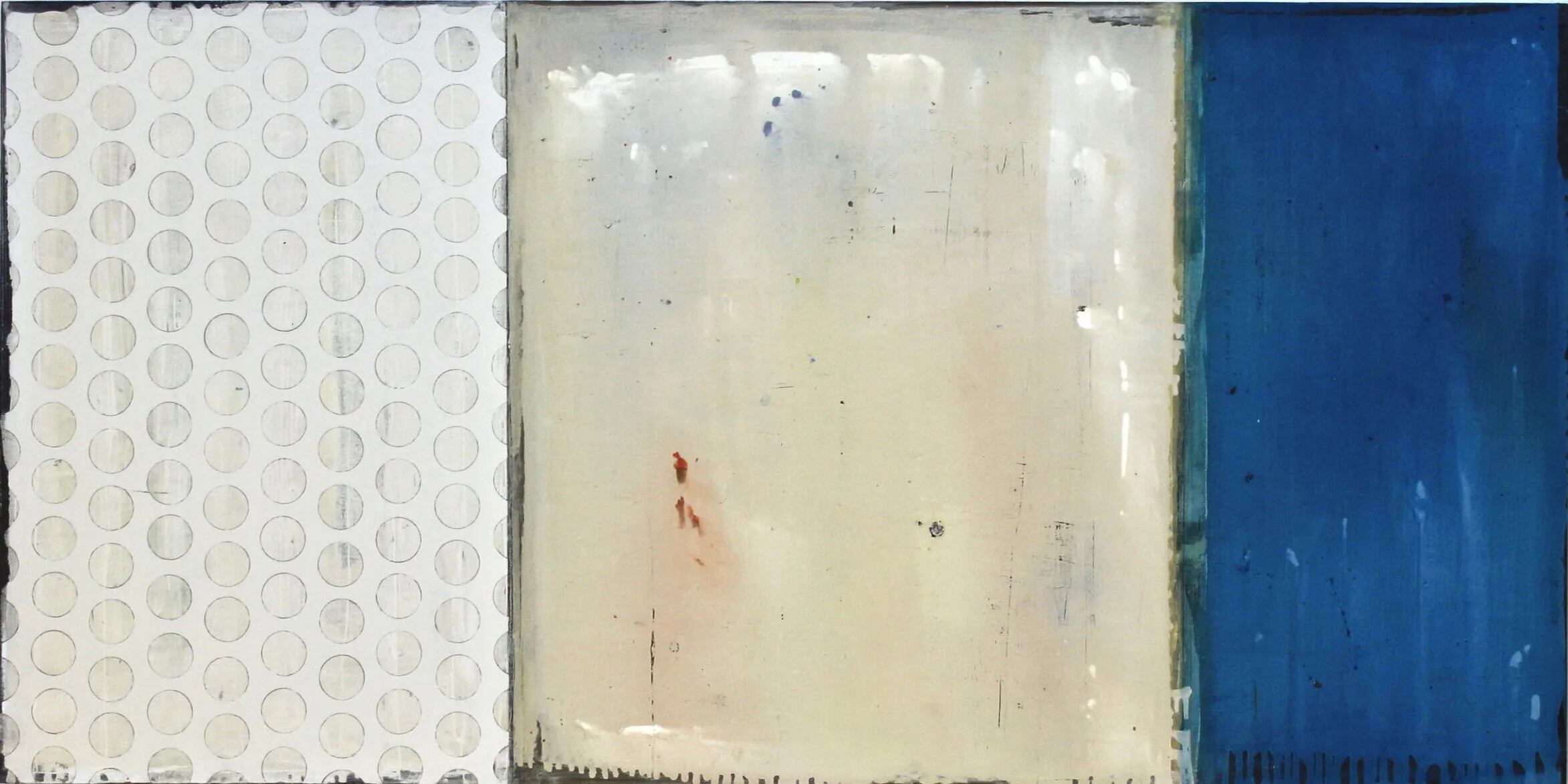 Quiet Link II , oil on birch panel, 24 x 48 inches