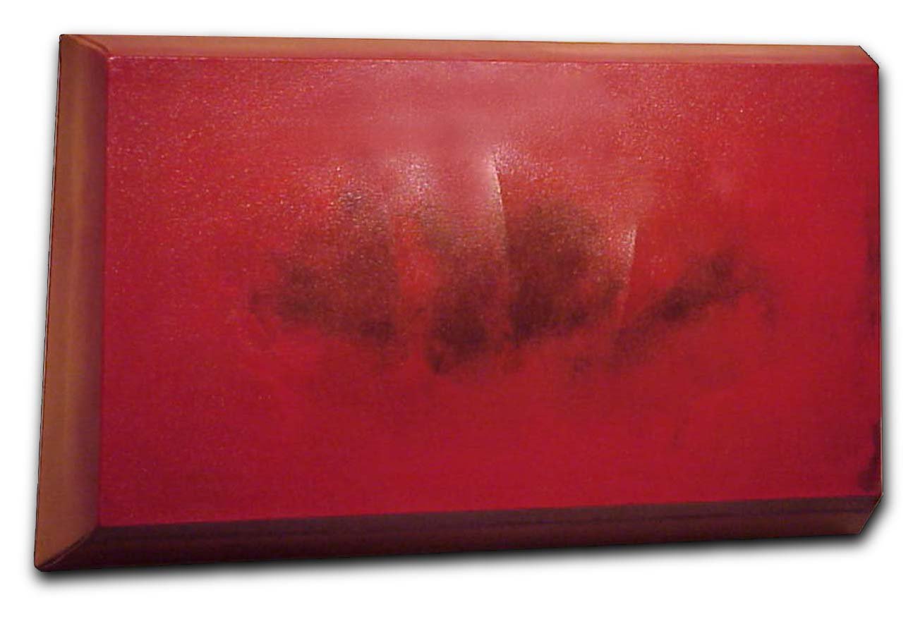 form# 32.045, oil/canvas/space, 32 x 19 x 5 inches