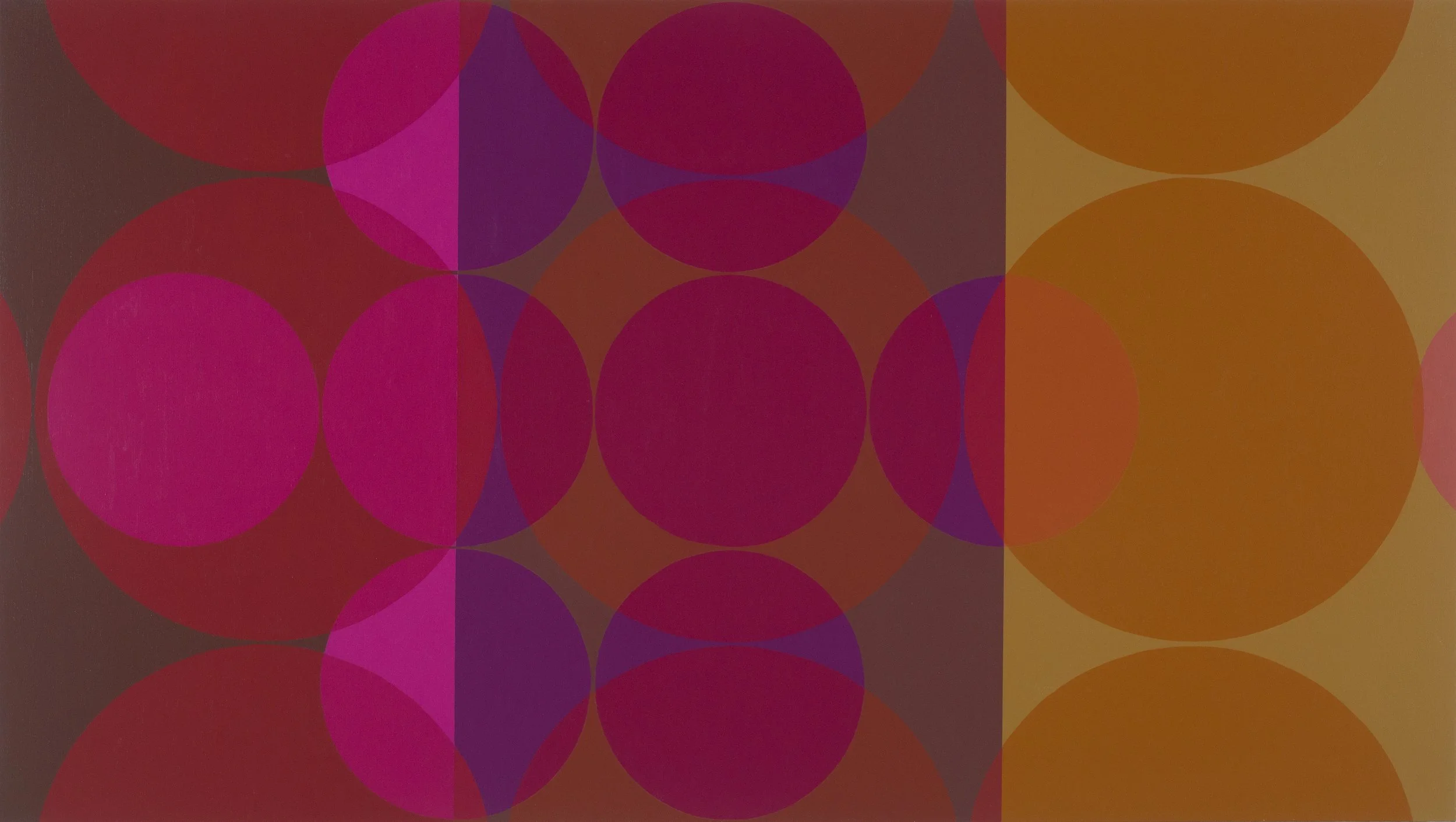 Afterglow 2 , acrylic on canvas, 45 x 80 inches