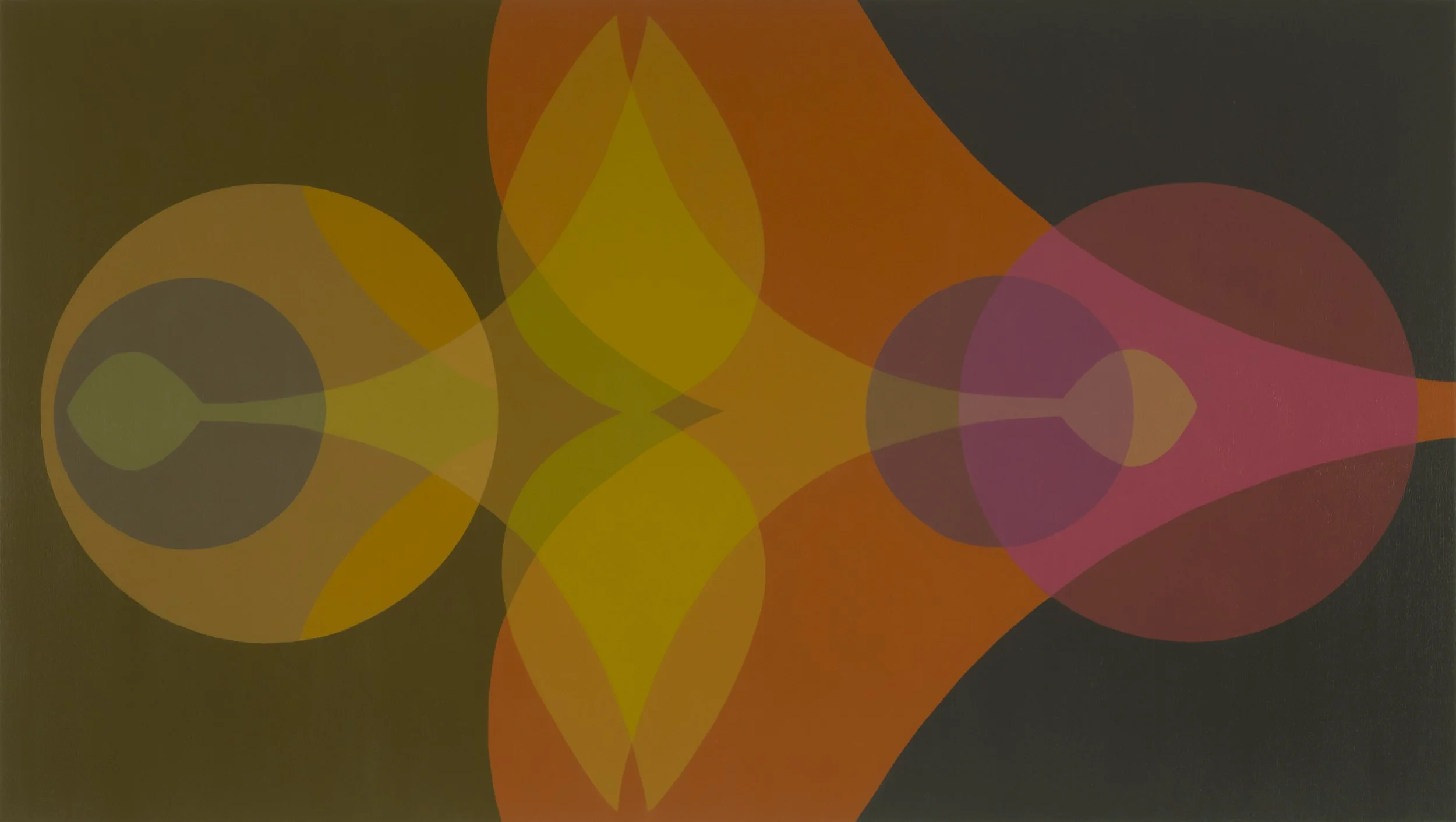    Both Surrounded and Alone  , acrylic on canvas, 45 x 80 inches 