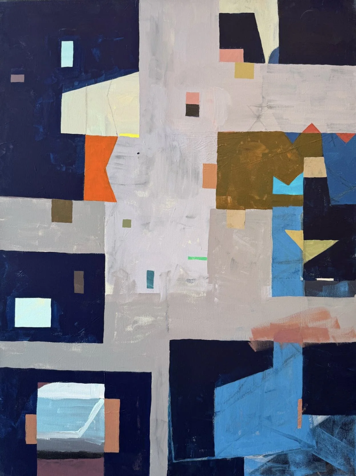    Night Shift  , acrylic on canvas, 40×30 inches 