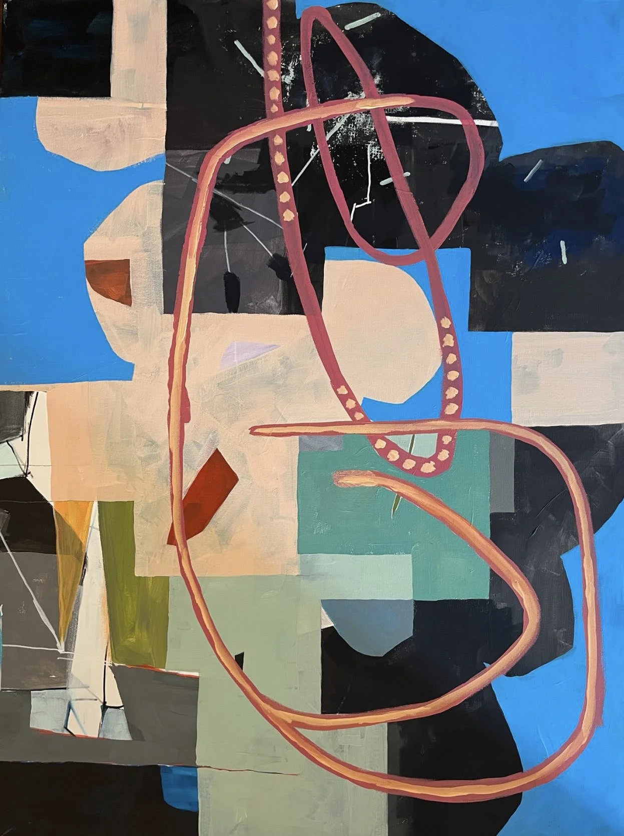    Road to Nowhere  , acrylic on canvas, 40×30 inches 