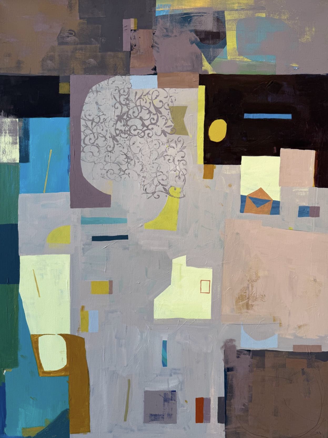    Take Care of Your Memories   acrylic on canvas, 40×30 inches 