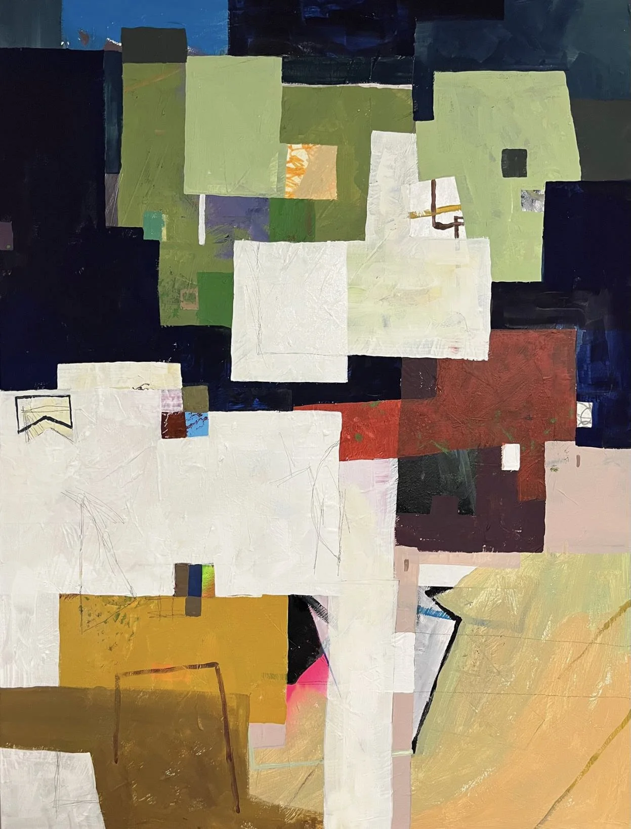    The Day Begins  , acrylic on canvas, 40×30 inches 