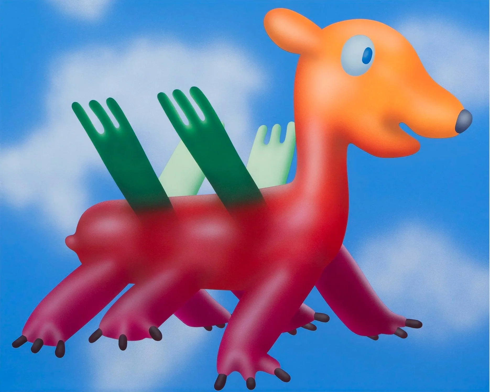   Beast of the Garden #78  , flashe on canvas, 15 ¾ x 19 ¾ inches 
