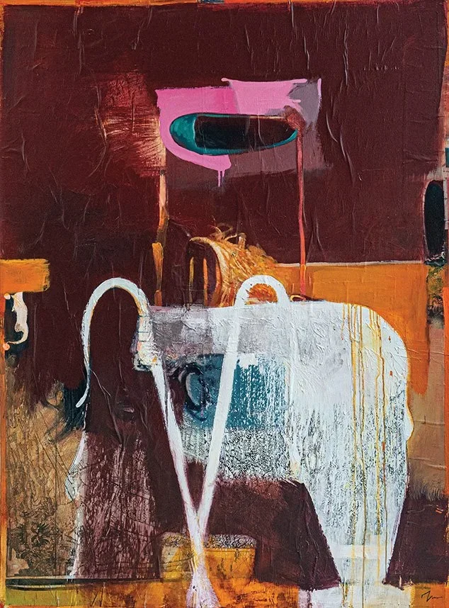    Searching Cinderella  , acrylic on canvas, 72 x 48 inches 