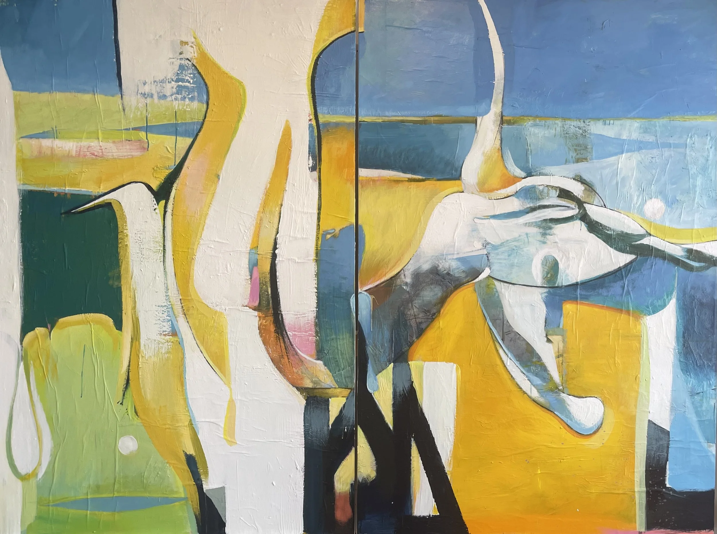    The Spring  , acrylic on canva, 72 x 96 inches 