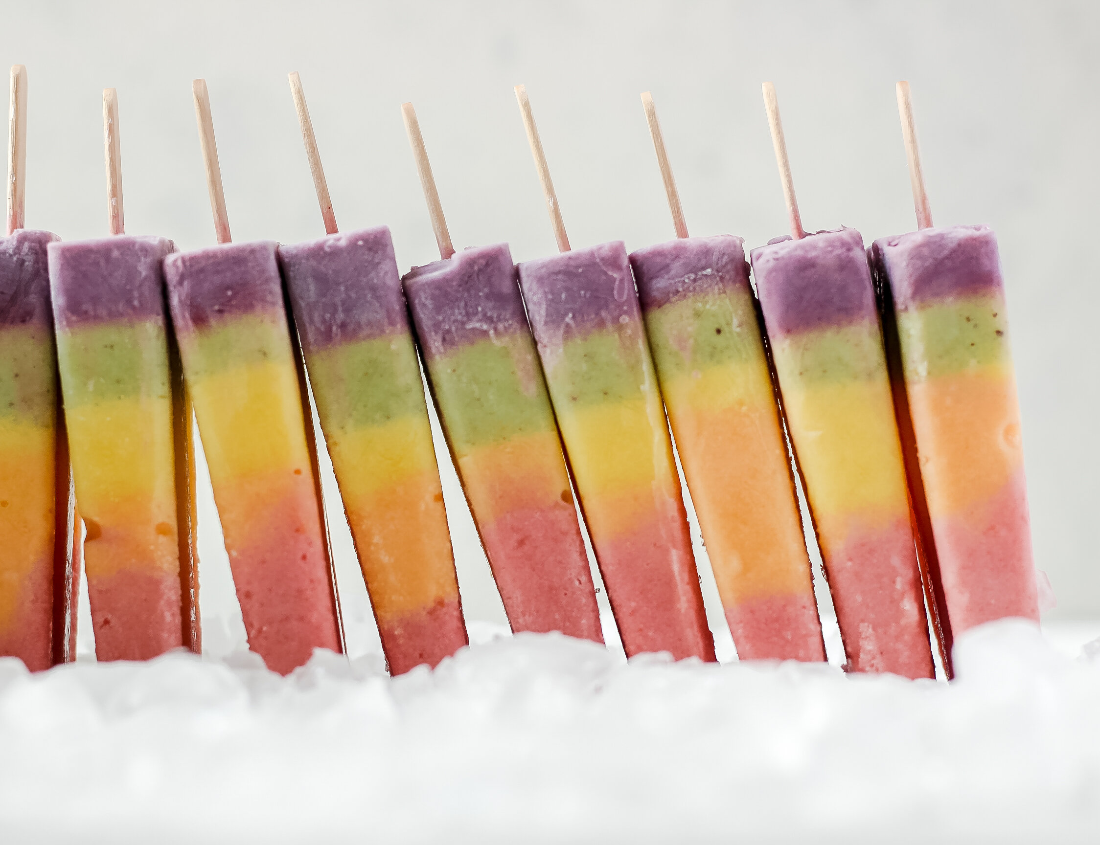 Best Fresh Fruit Rainbow Popsicle · The Typical Mom