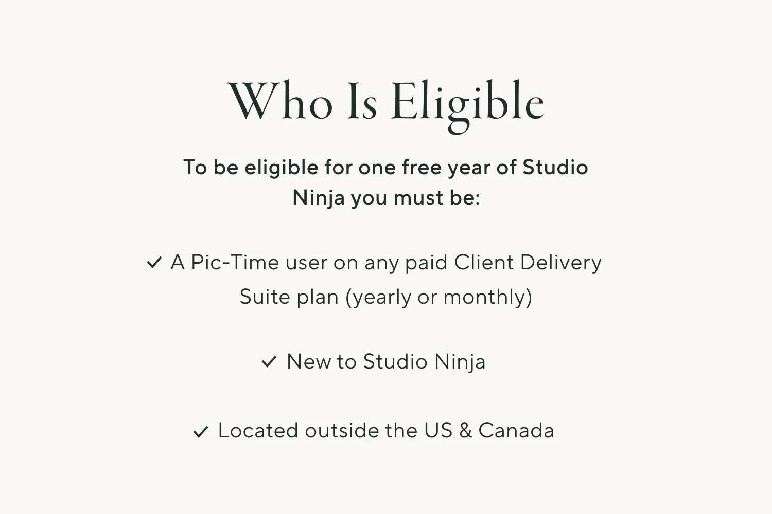 Free Year of Studio Ninja for Pic-Time Users 2 Free Year of Studio Ninja for Pic-Time Users 1
