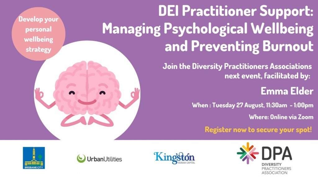 DEI Practitioner Support: Managing Psychological Wellbeing and Preventing Burnout