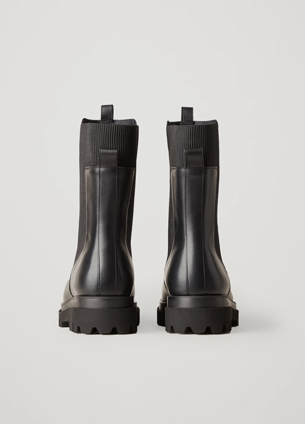 chunky leather boots