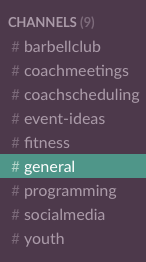 Our Slack Channel 