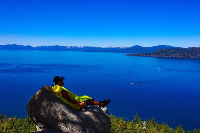 Throwback to monkey rock hikes in Lake Tahoe 🐵