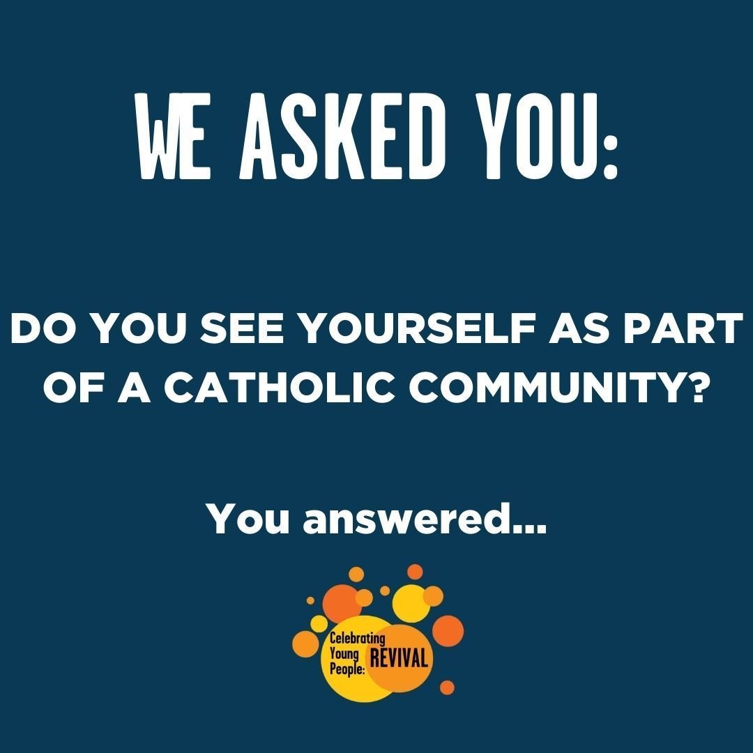We asked young people if they saw themselves as part of a Catholic community, this is what they said...
-
-
#Youth #YouthAccompaniment #Revival #CYPR #CatholicChurch #YoungCatholics #CatholicYouth #SchoolChaplaincy #MillionMinutes