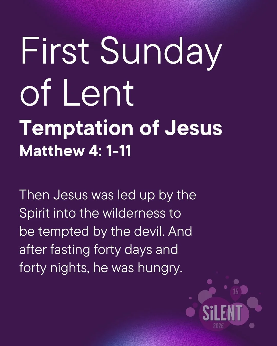 1st Sunday of Lent
Jesus faced temptation in the wilderness, just as we face struggles in daily life. This week, consider what challenges are pulling you away from your values or your faith. How can you respond with courage and love instead of fear o
