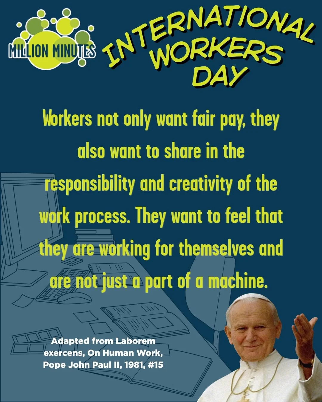 Today on the feast of St Joseph the Worker we also celebrate International Workers Day. Today we pray particularly for young workers who often face insecurity and unfair conditions. 

We often hear of the struggles of low wages, insecure work, being 