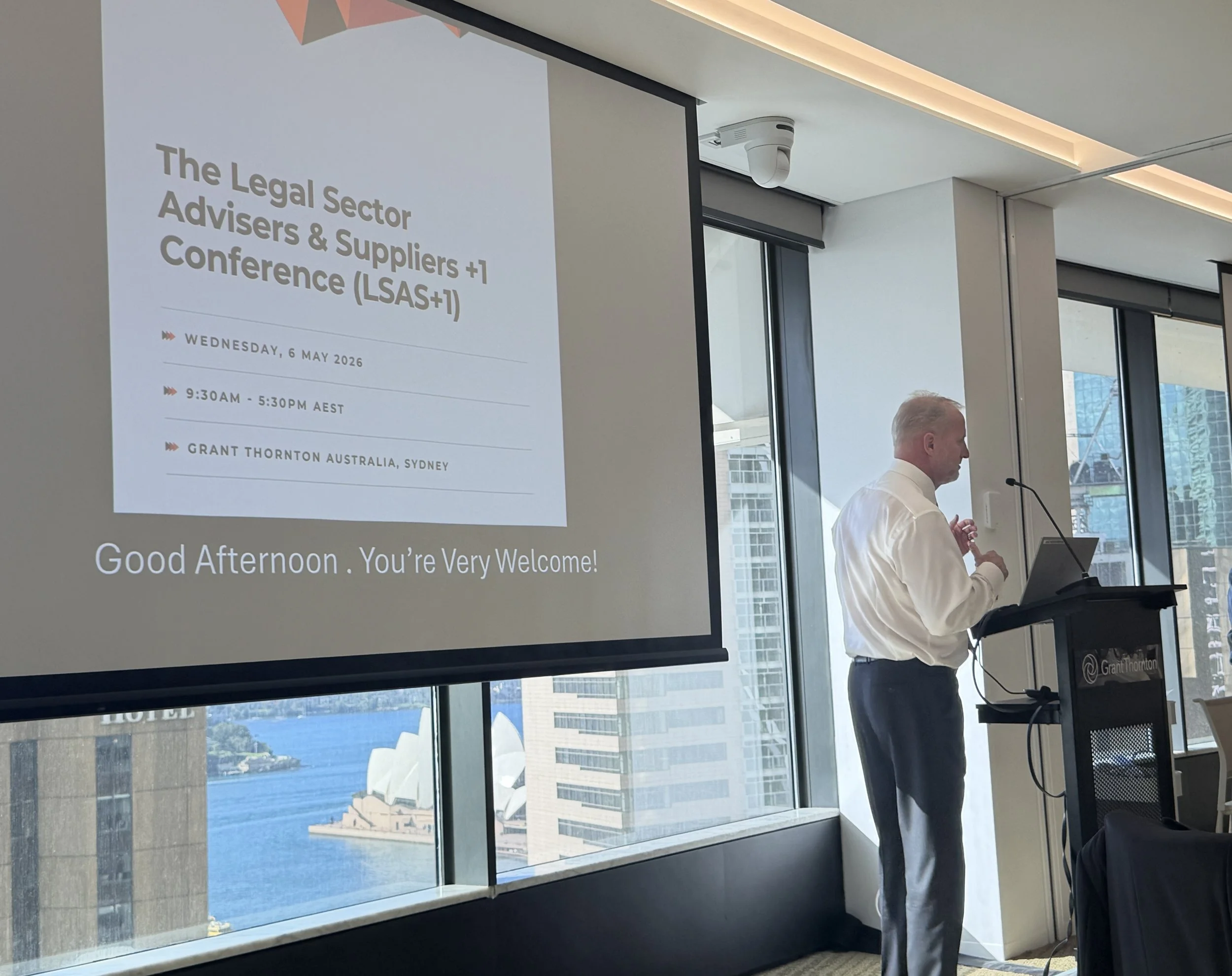 elizabeth wilson copywriter at the legal advisors conference sydney
