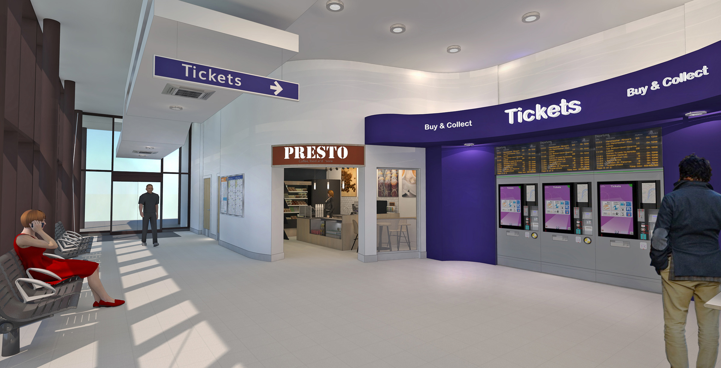 Station concourse utilization study