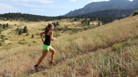 Thanks to Youtube for this example of uphill running form. This runner will make it to the top!