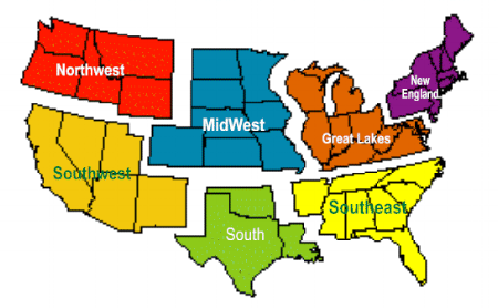 My view of the USA regions include Colorado in the Midwest section.